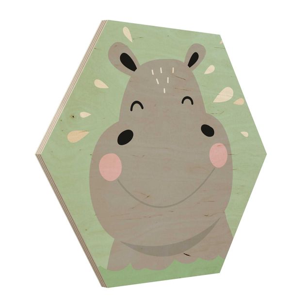 Hexagone en bois - The Happiest Hippo