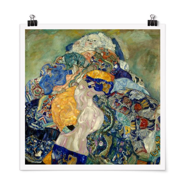 Tableau artistique Gustav Klimt - Bébé (berceau)