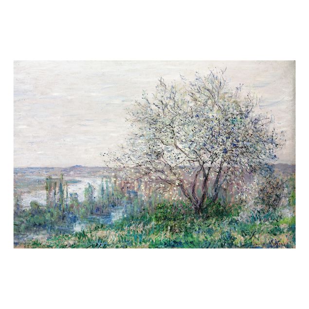 Fond de hotte verre Claude Monet - Le printemps à Vétheuil