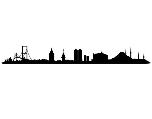 Stickers muraux avec noms de villes No.1436 Istanbul Skyline