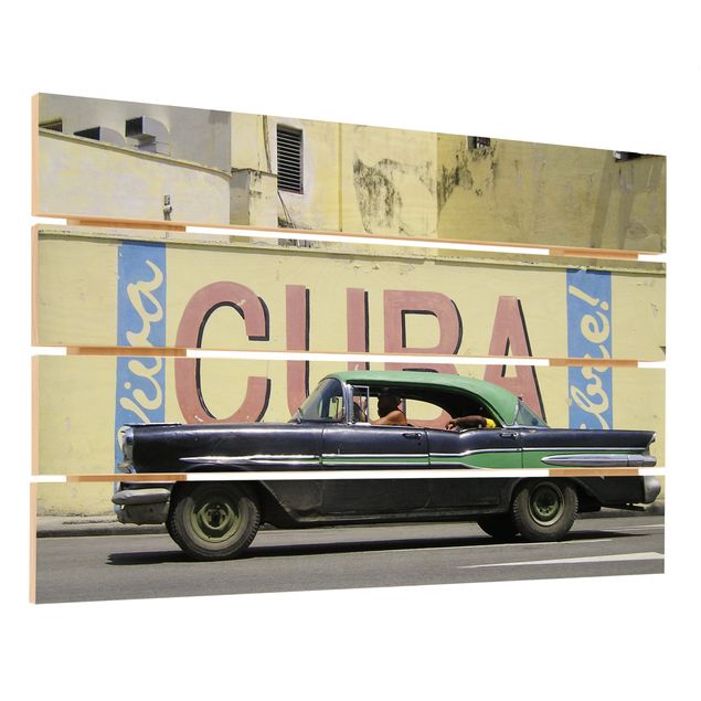Impression sur bois - Show me Cuba