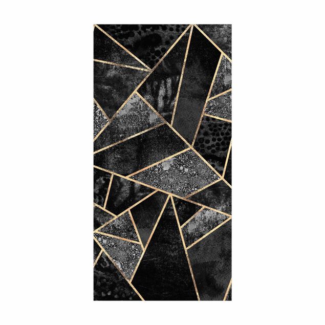 tapis modernes Triangles gris dorés