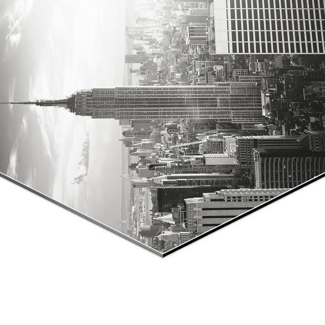Tableau hexagonal Manhattan Skyline