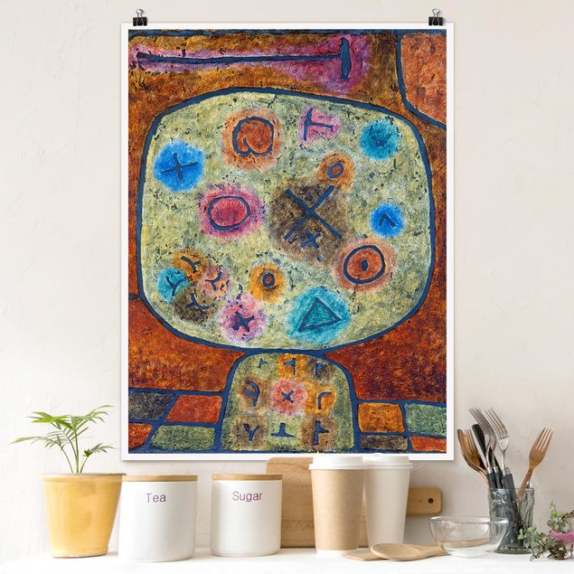 Décorations cuisine Paul Klee - Fleurs dans la pierre