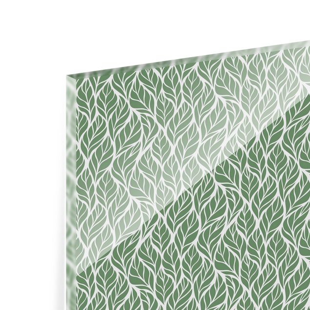 Fonds de hotte - Natural Pattern Large Leaves Green - Format paysage 2:1
