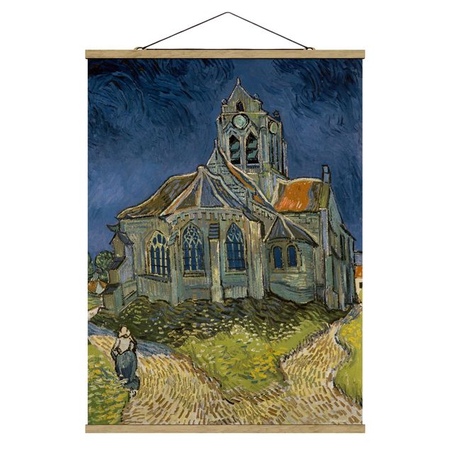 Tableau en pointillisme Vincent van Gogh - L'église d'Auvers