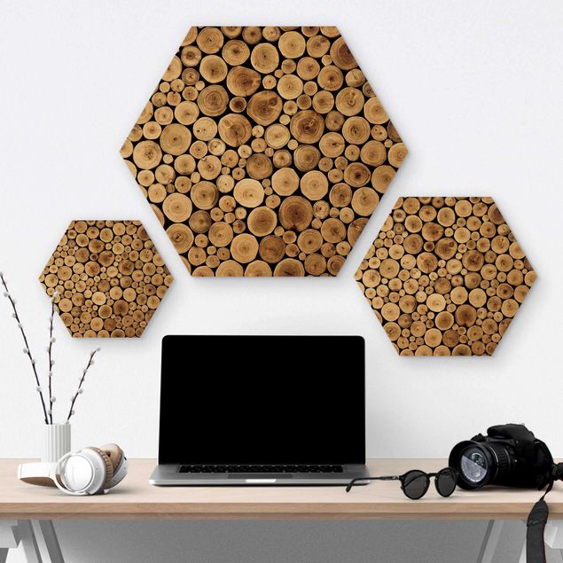 Hexagone en bois - Homey Firewood