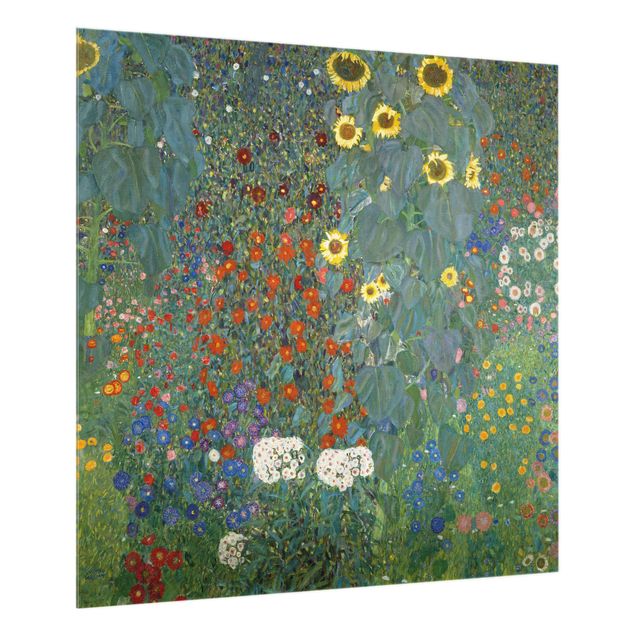 Tableau artistique Gustav Klimt - Tournesols de jardin