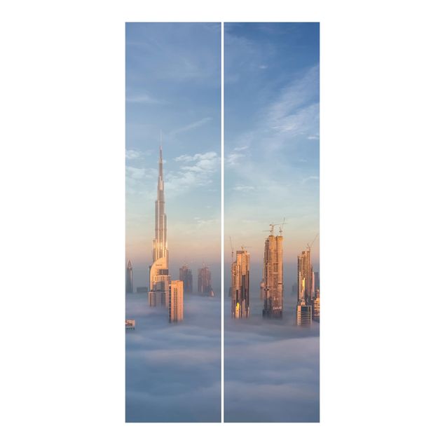 Panneaux coulissants Dubaï au-dessus des nuages