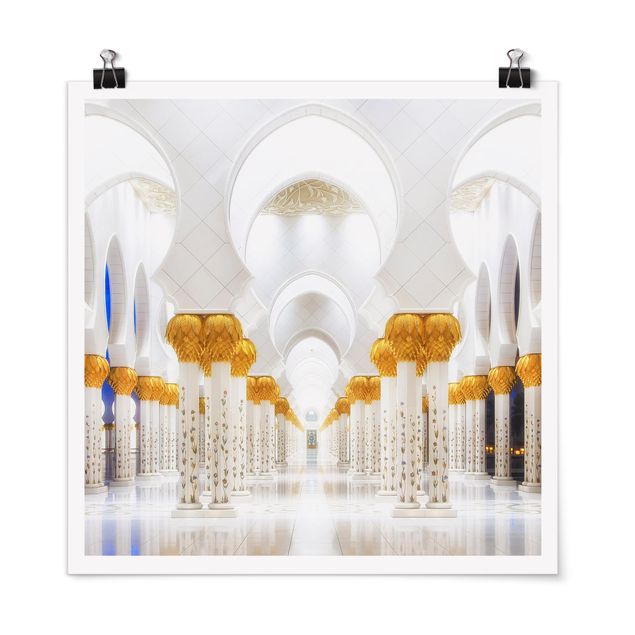 Tableau zen Mosquée en or