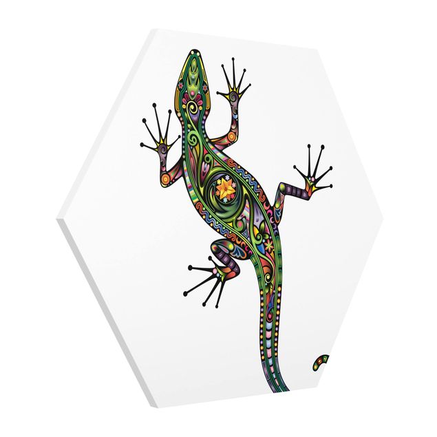 Cadre animaux Motif avec gecko