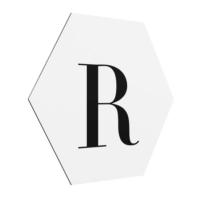Tableau lettres Lettre Serif Blanc R