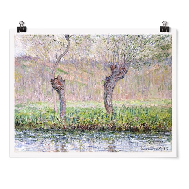 Tableaux arbres Claude Monet - Saule au printemps