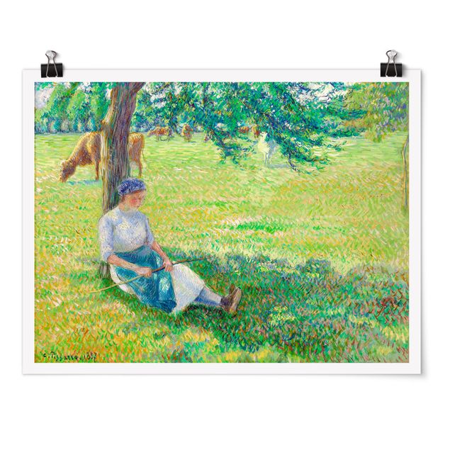 Tableau Romantisme Camille Pissarro - Vachère, Eragny
