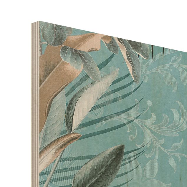 Tableau décoration Collage vintage - Oiseaux du Paradis