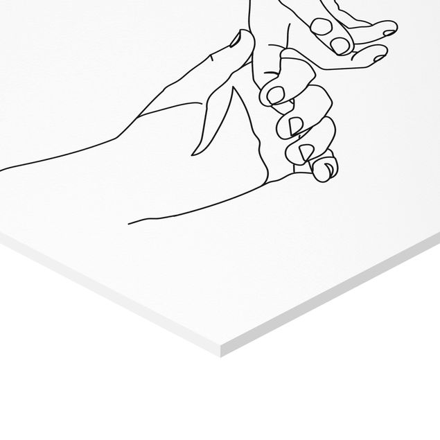 Hexagone en forex - Tender Hands Line Art