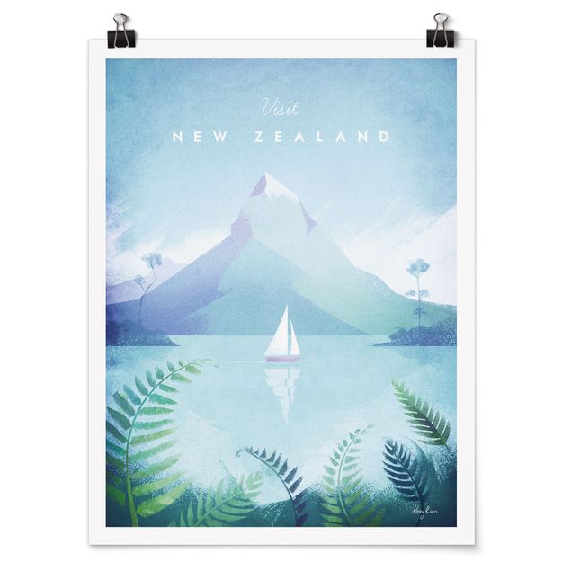 Tableaux Australie Poster de voyage - Nouvelle-Zélande