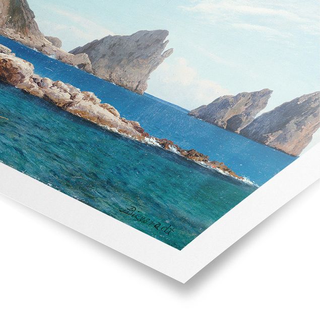 Tableaux mer Albert Bierstadt - Rame sur les rochers
