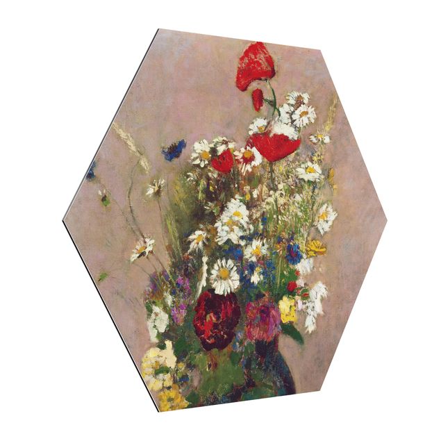 Tableaux modernes Odilon Redon - Vase à fleurs avec des coquelicots