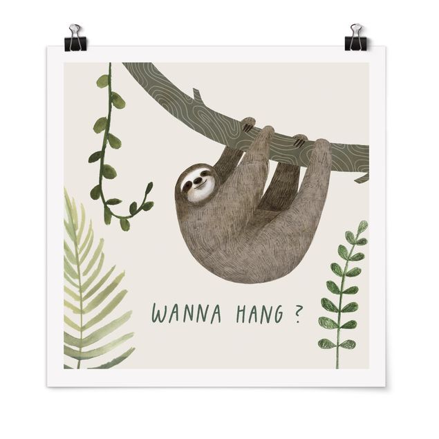 Tableaux animaux Sloth Sayings - Hang