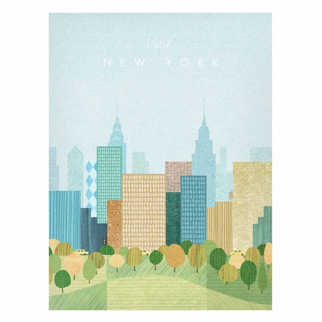 Tableau New York Campagne touristique - New York automne