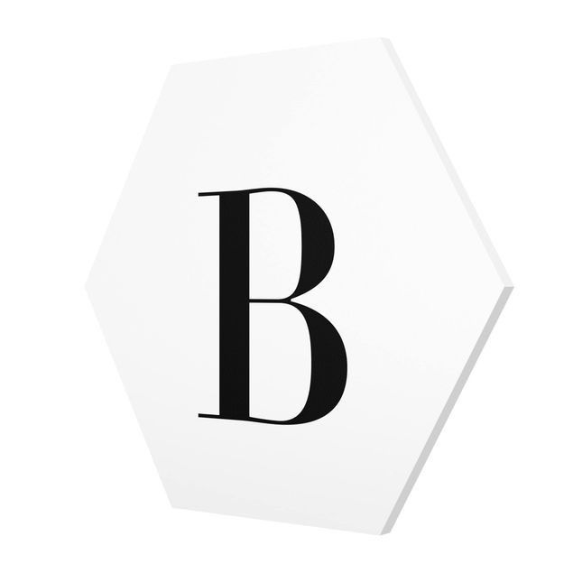 Tableaux Lettre Serif Blanc B