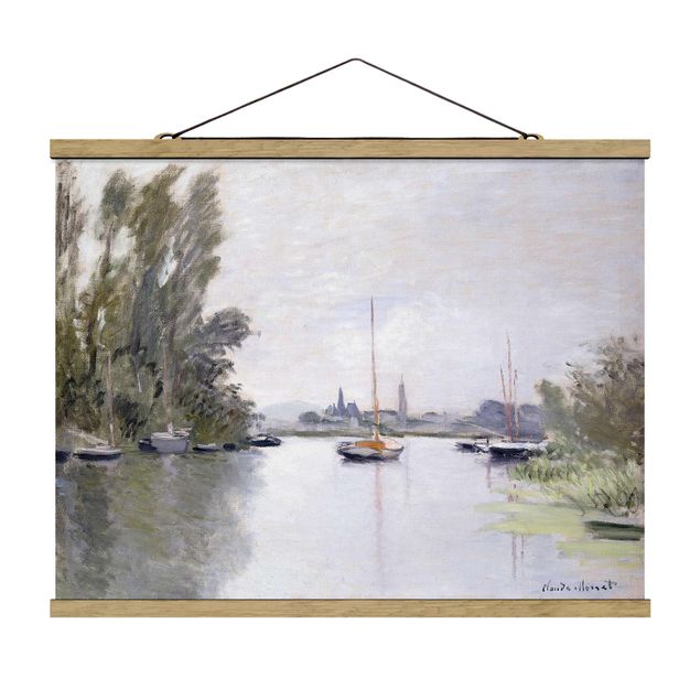 Tableau artistique Claude Monet - Argenteuil vue du petit bras de la Seine