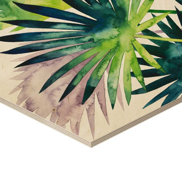 Hexagone en bois - Exotic Foliage Set II