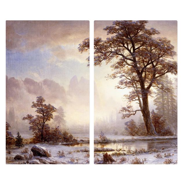 Reproductions tableaux Albert Bierstadt - Vallée du Yosemite, chute de neige