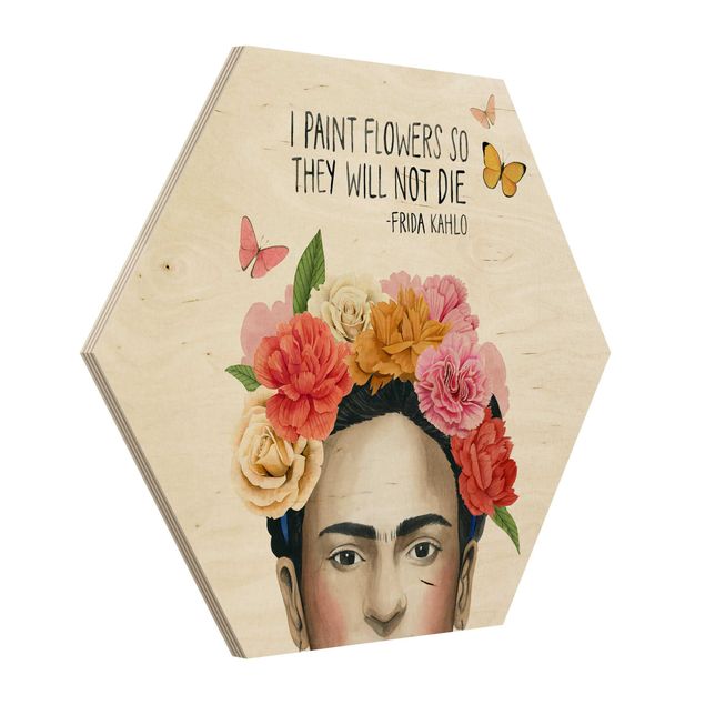 Tableau décoration Pensées de Frida - Fleurs