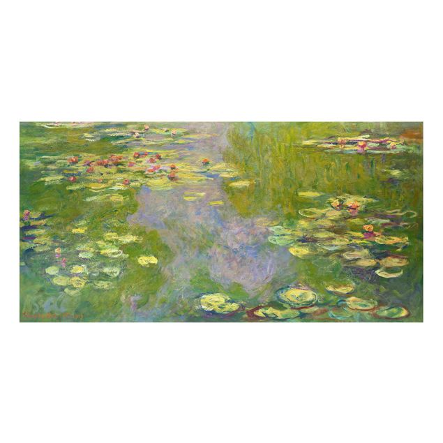 Fonds de hotte avec fleurs Claude Monet - Nénuphars verts