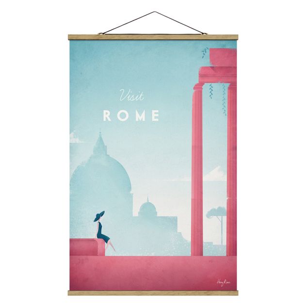 Tableau portrait Poster de voyage - Rome