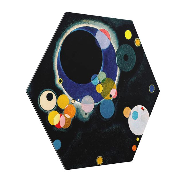 Tableau moderne Wassily Kandinsky - Cercles d'esquisses