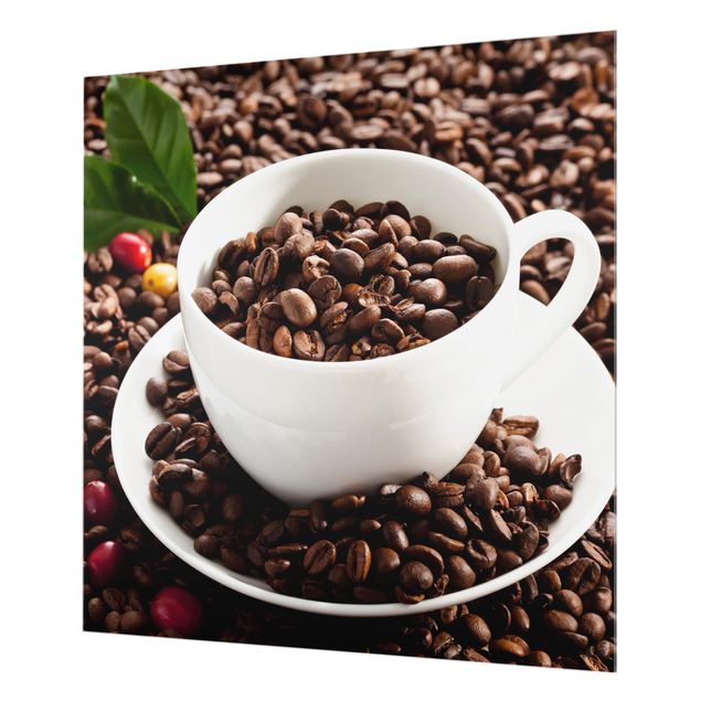 Fond de hotte - Coffee Cup With Roasted Coffee Beans