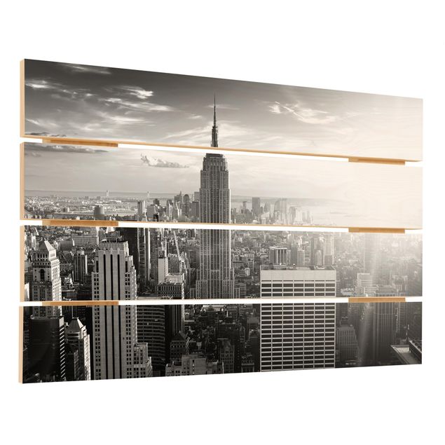 Impression sur bois - Manhattan Skyline