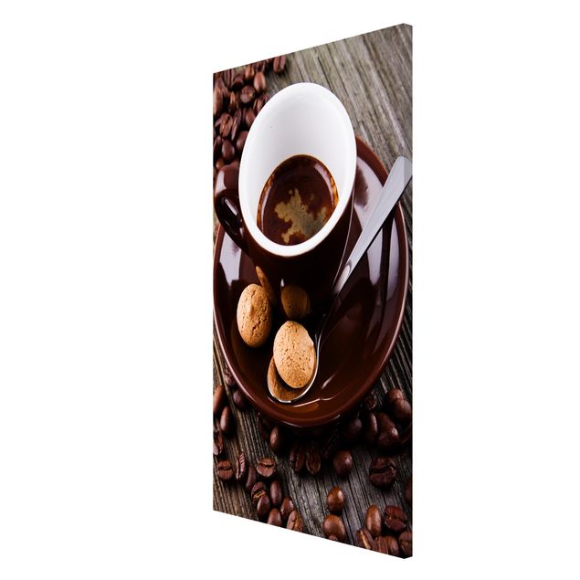 Tableau reproduction Tasses à café avec grains de café