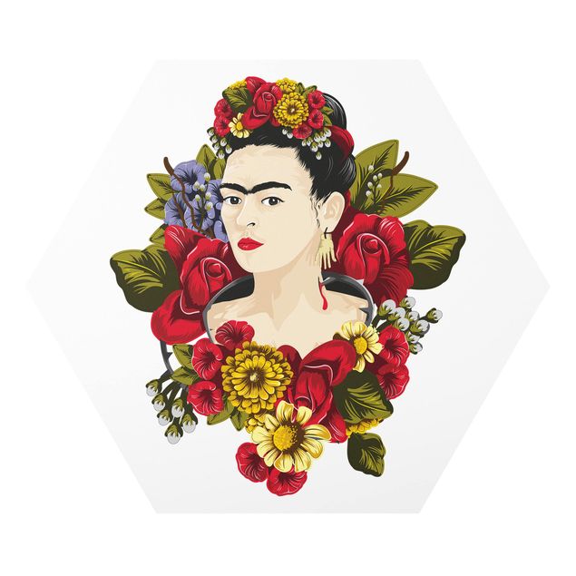 Tableau animaux Frida Kahlo - Roses
