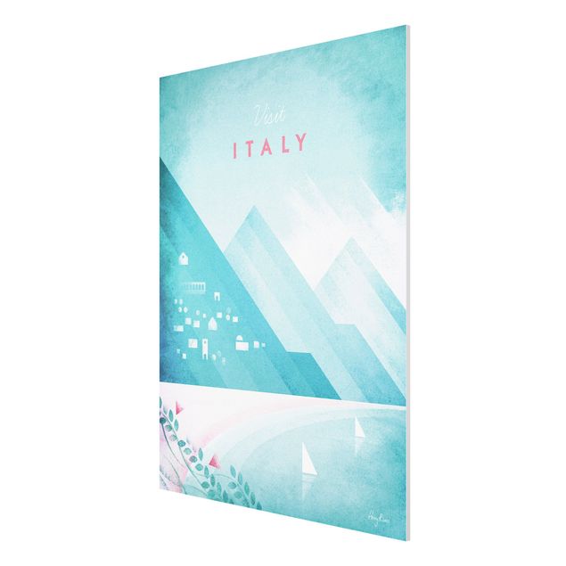 Tableau montagne Poster de voyage - Italie