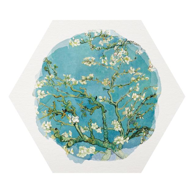 Tableau artistique Aquarelles - Vincent Van Gogh - Amandiers en fleur