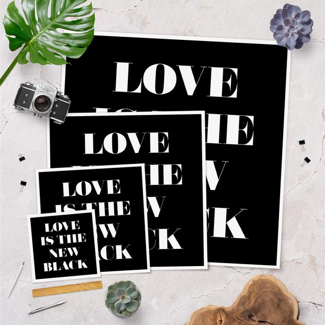 Tableaux muraux Love Is The New Black
