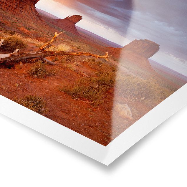 Posters paysage Monument Valley au coucher du soleil