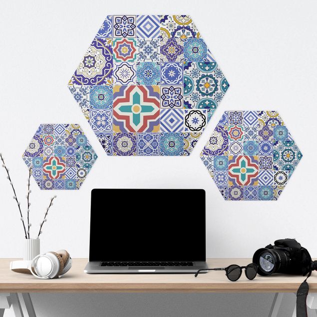 Hexagone en forex - Backsplash - Elaborate Portoguese Tiles