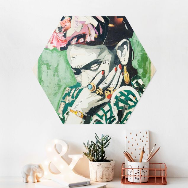Tableau moderne Frida Kahlo - Collage No.3