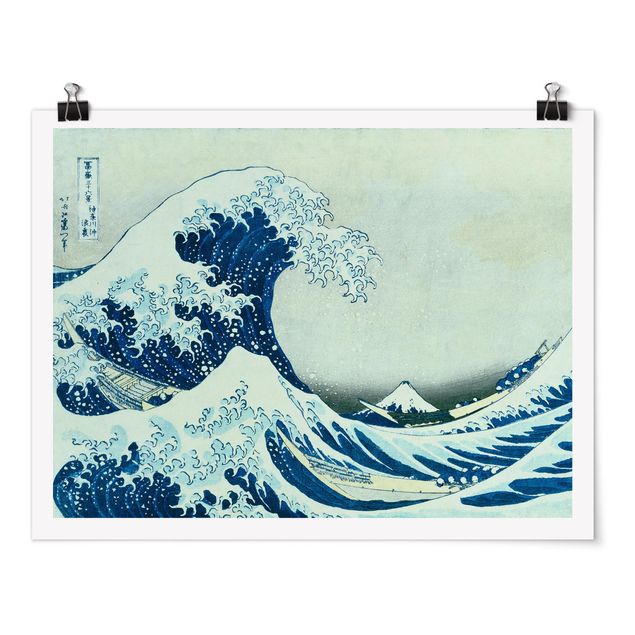 Tableaux plage Katsushika Hokusai - La grande vague à Kanagawa