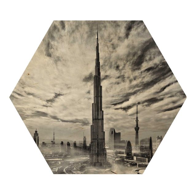 Hexagone en bois - Dubai Super Skyline