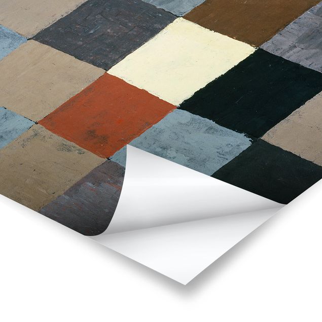Tableaux muraux Paul Klee - Tableau des couleurs (sur gris)