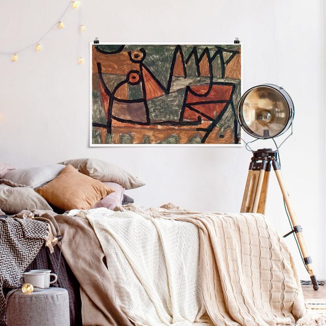 Tableaux Artistiques Paul Klee - Voyage en bateau sinistre