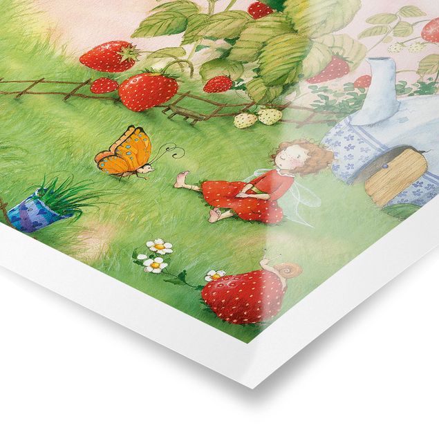 Posters muraux The Strawberry Fairy - Dans le jardin