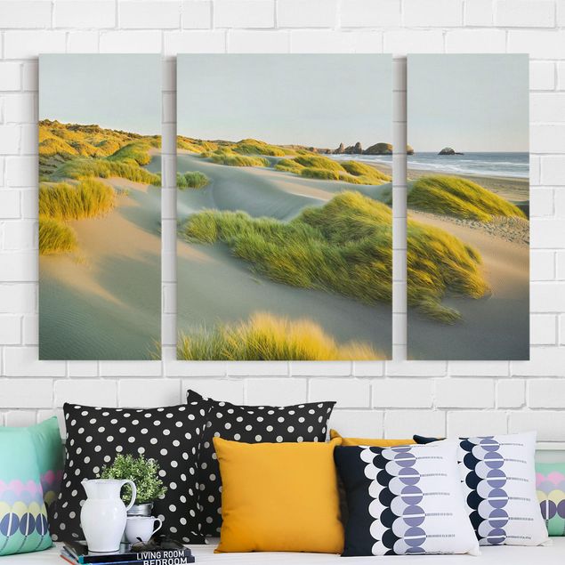 Tableaux sur toile avec herbes Dunes et herbes à la mer
