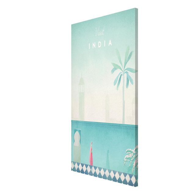 Tableau vintage Poster de voyage - Inde
